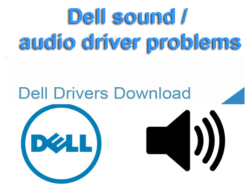 Dell sound / audio driver problems