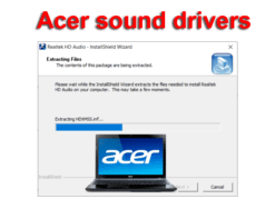 acer sound driver installation
