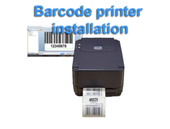 barcode printer installation
