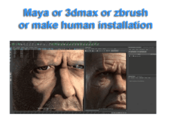 maya or 3d max installation