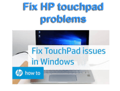 fix hp touchpad problems