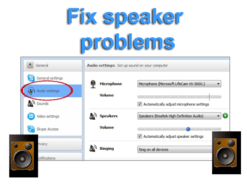 fix speaker problems