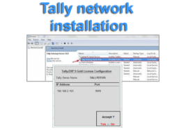 tally network installation